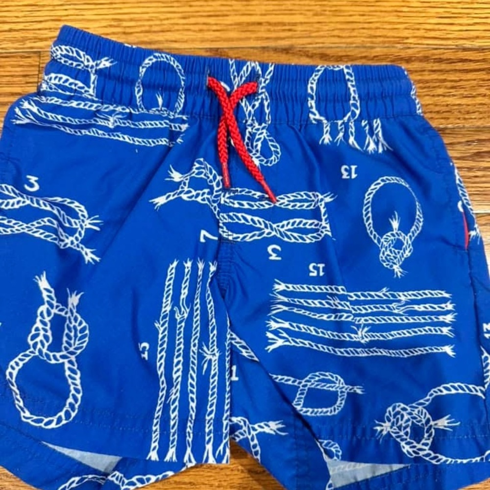 Blue Nautical Kids Shorts